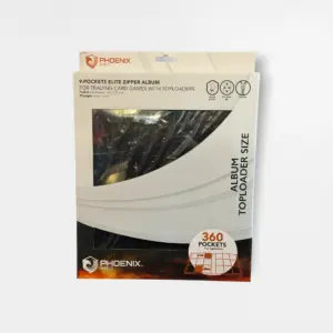 Phoenix Shield 9-Pocket Elite Toploader Zipper Album Black