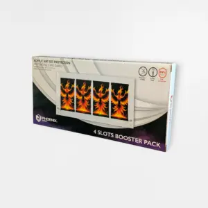 Phoenix Shield Acrylic Art Set Protection 4 Slots Booster Pack